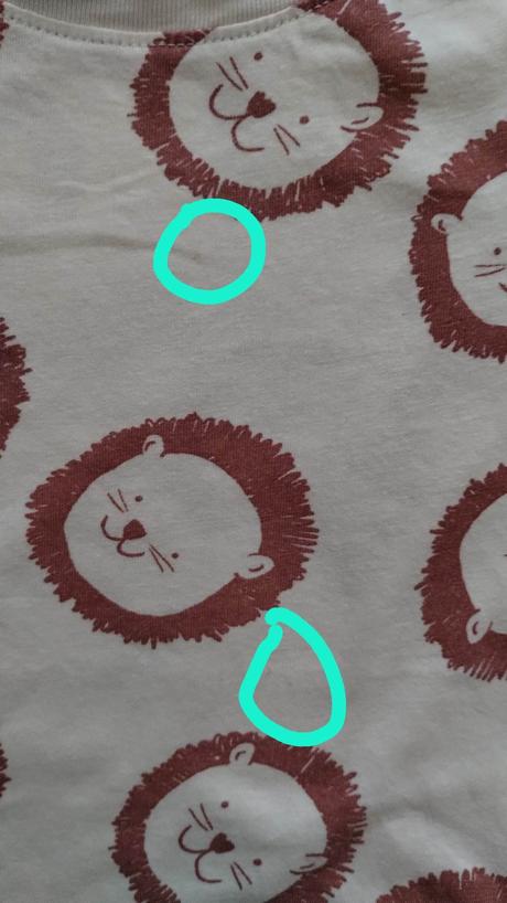 Krátke tričko s levíkmi, h&m,92