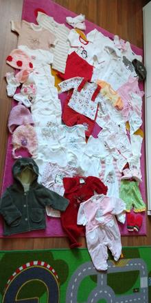 Balík oblečenia dievčatko veľkosť 0-3 mesiace, 50–62