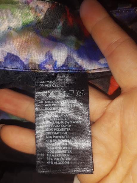 Dámske kvietkované nohavice h&m, h&m,s