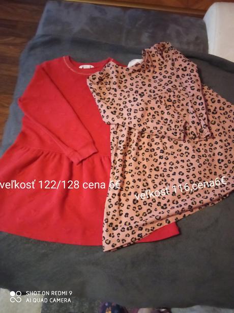 Dievčenské šaty, h&m,116