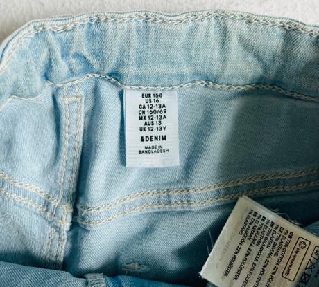 Džínsové šortky, h&m,158