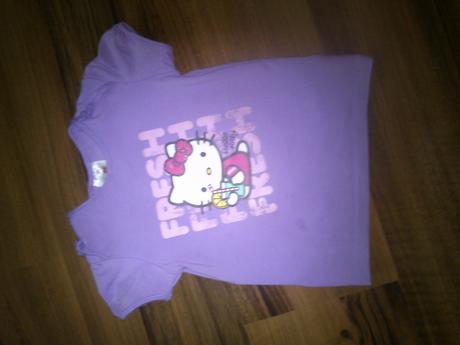 Fialove tricko hello kitty, c&a,86