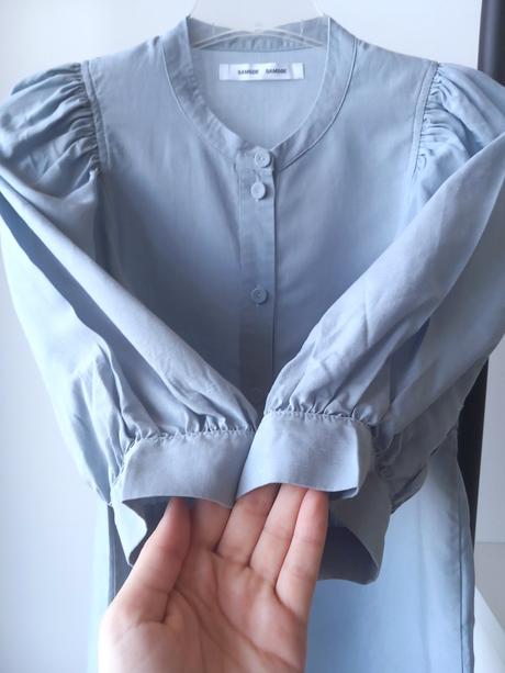 Linen blend košeľa samsøe samsøe xs/s, xs