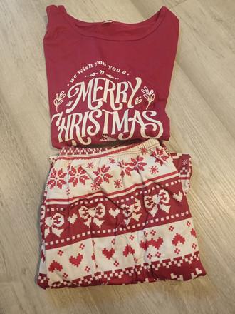 Dámske vianočné pyžamo, xl