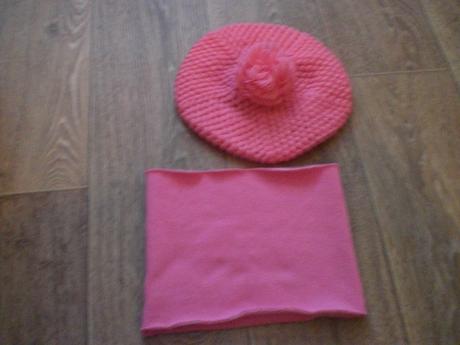 Ružová baretka a nárkčník, predaj aj jednotlivo, 104