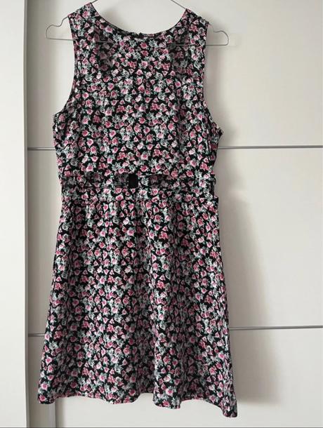 Šaty s kvetmi, h&m,s