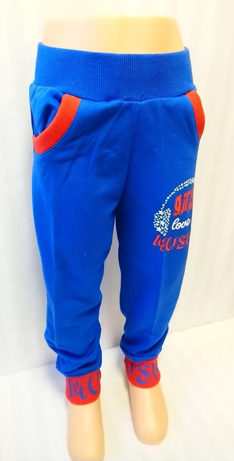 Modré tepláky music, n-feel, 98-104 cm, 104