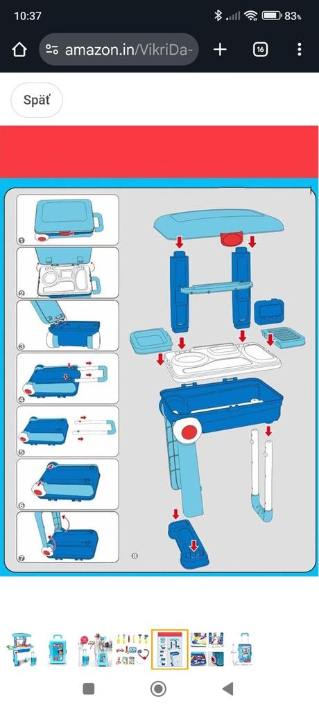 Lekársky kufrík rozkladaci, 