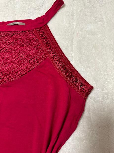 Vínovo bordové tielko na ramienka orsay, orsay,m