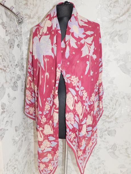 Kvalitná luxusna hodvabna elegantná šatka, xxxl