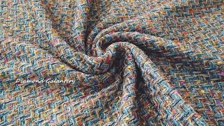 Kostýmovka - modrá melírová - cena za 10 cm, 