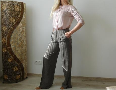 Nohavice pružné zrnitá látka 34, orsay,34