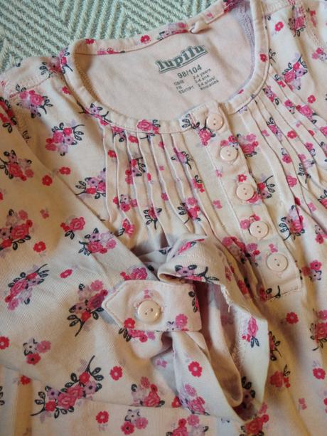 Tričko kvetinkove, lupilu,98