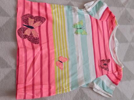 Dievcenske tricko s motylmi, h&m,116