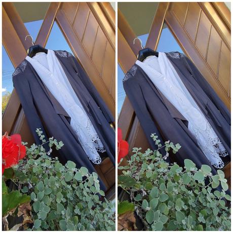 Sveter s čipkou/kardigan,