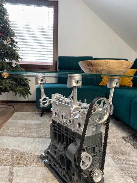 Motorový stôl - designový originál, 