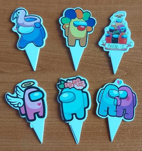 Tortový zápich among us 01 (24ks) - skladom,