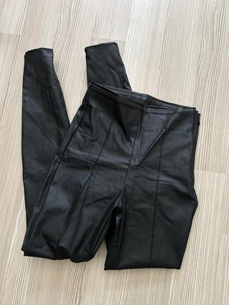 Koženkové nohavice, zara,xs