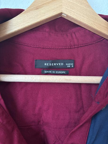 Burgundy koselove saty, reserved,xs