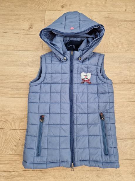 Modra vesta hkm little sister 134/140, 134
