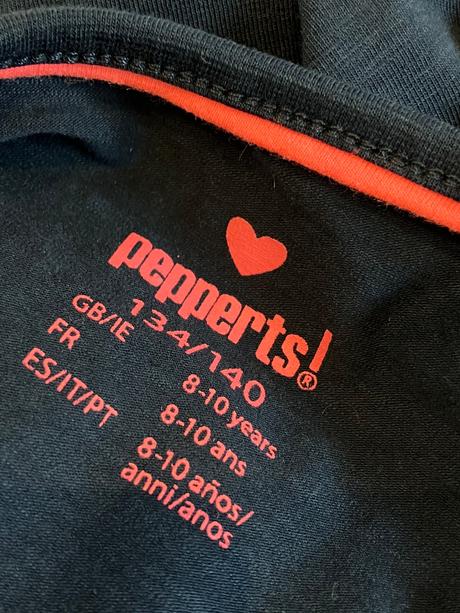 Dievčenské tričko s čipkou tmavomodré (8-10r.), pepperts,134