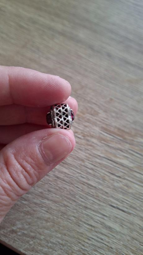 Pandora korálka žiarivé červené srdce, pandora