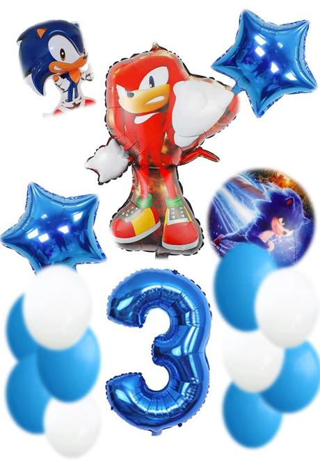 Balóny ježko sonic /červený knuckles- až 16 kusov, 