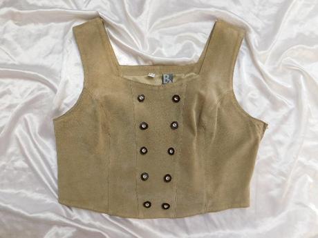 Damska kvalitna semišova vesta ku kroju, 46