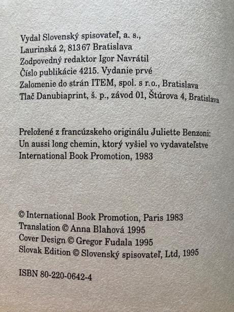 Taká dlhá cesta (1995), 