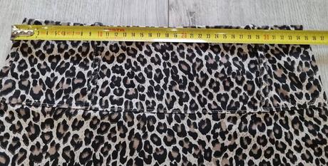 Leopardia midi sukňa č.10/38, 38