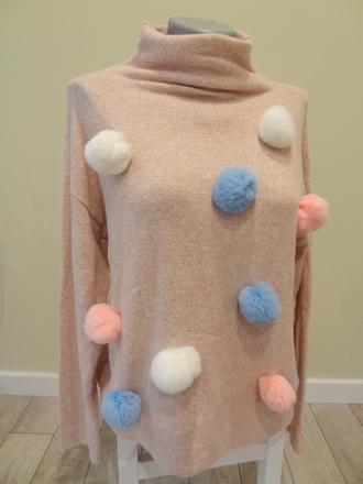 Pulover s brmbolcami, stradivarius,l