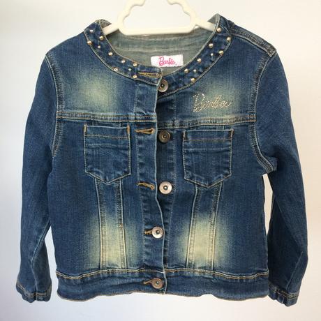 Bunda rifľová dievčenská barbie č.116, 5-6y, barbie,116