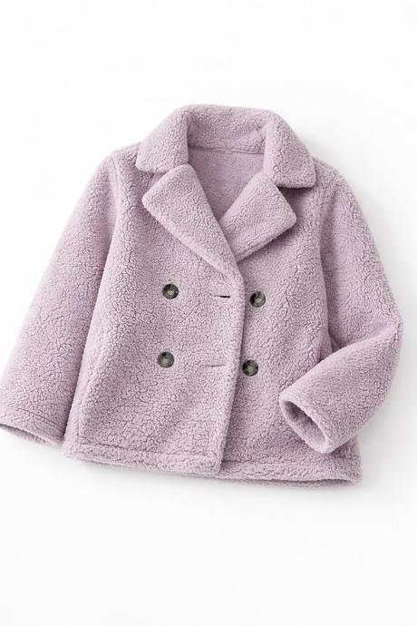 Dámsky teddy kabát, s