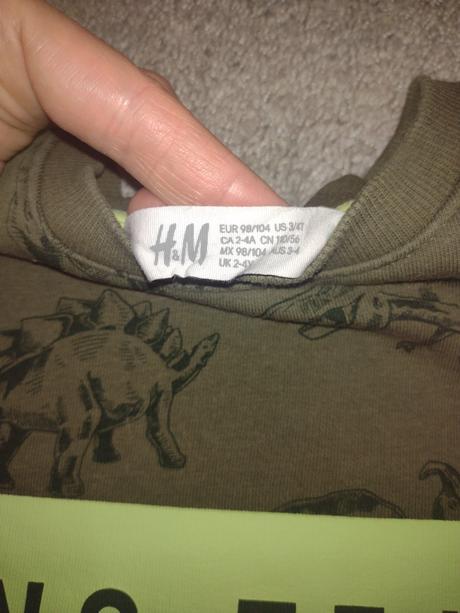 Dino mikinka, h&m,98