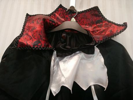 Pánsky 2-dielny červeno čierny kostým upír, f&f, l,