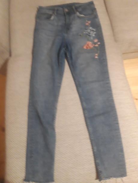 Rifle s výšivkou, h&m,38