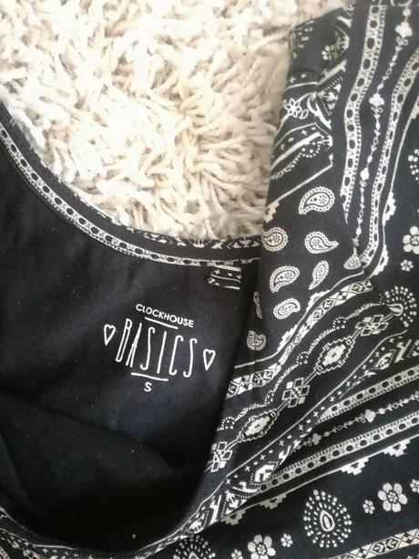 Dámske krátke vzorované tričko, basics,s