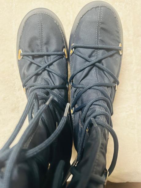 Tmavomodré vyššie snehule zn. moon boot, 40
