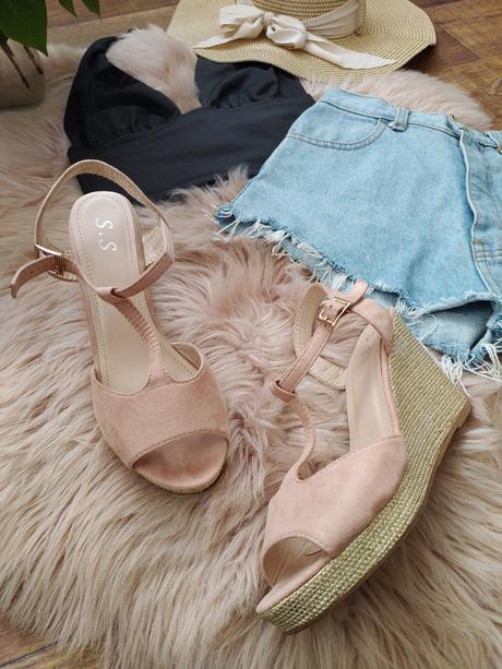 Sandále na plnom opätku, graceland,40