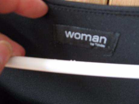 Dámske čierne padavé šaty, 40/42, 42