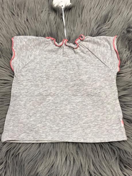 Dievčenské tričko s fodričkami a nápisom (62-68), 62