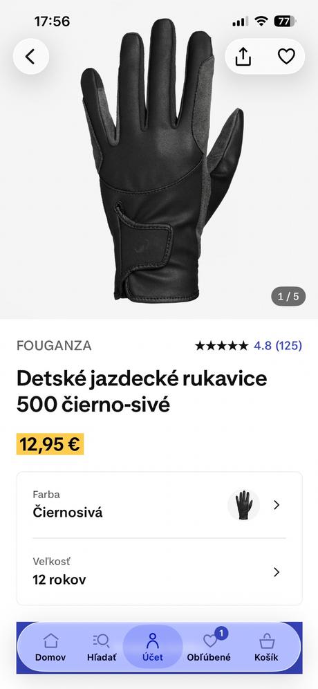 Jazdecke rukavice na 12r decathlon,