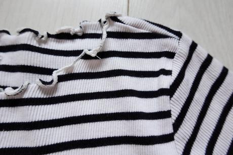 Vrúbkované tehotenské tričko h&m mama, h&m,m