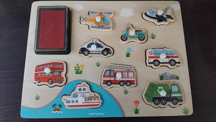 Puzzle doprava 2+ s pečiatkami,