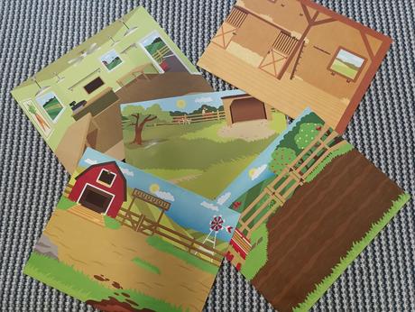 Znovu lepitelné nálepky farma,