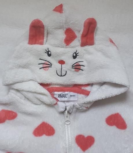 Hunaty flisovy overal so srdieckami, 98