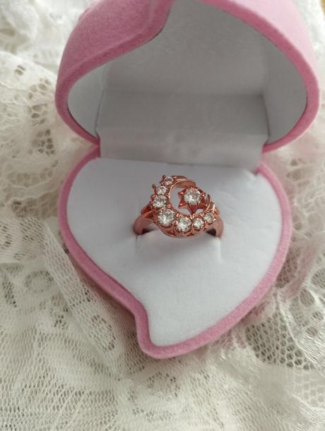 Prstienok pozlateny striebro zasnubny,