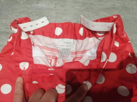 Nohavice next ružové bodka v110, 5r.,pružné, next,110