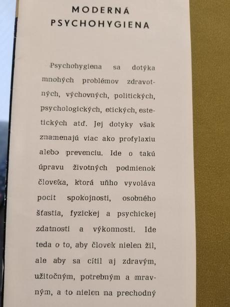 Moderná psychohygiena, 
