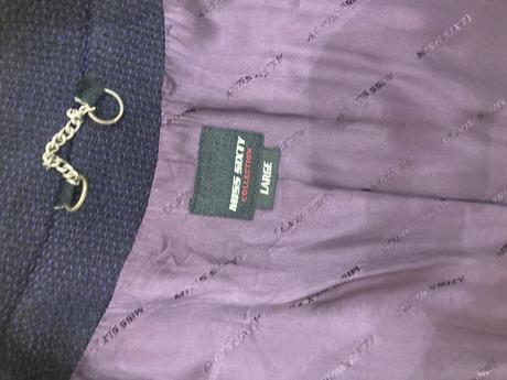 Fialovy kabat do a strih, miss sixty,l